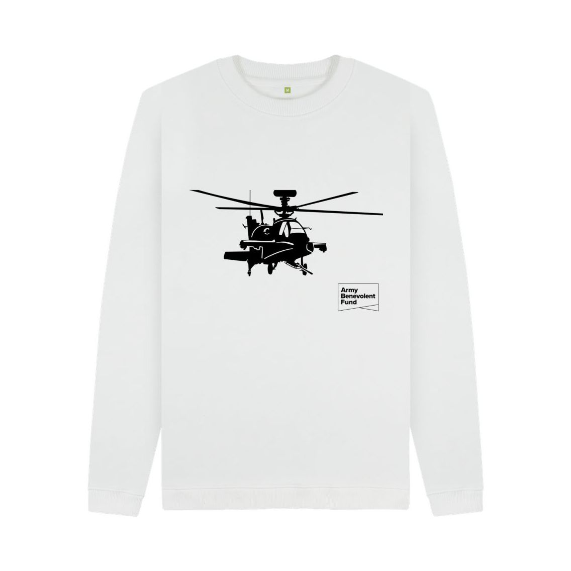 White Helicopter Silhouette Jumper