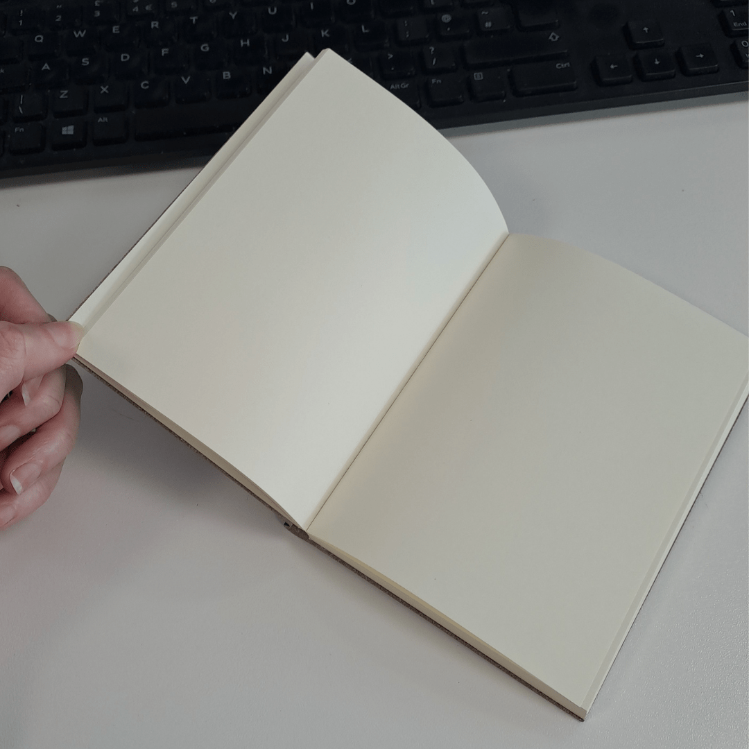 Cap badge recycled leather A6 notebook - Army Benevolent Fund