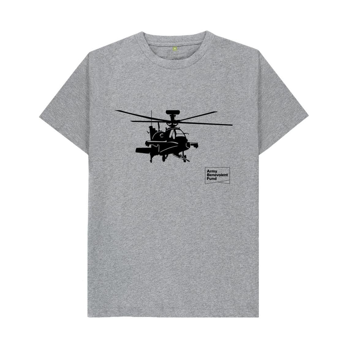 Athletic Grey Helicopter Silhouette T-shirt