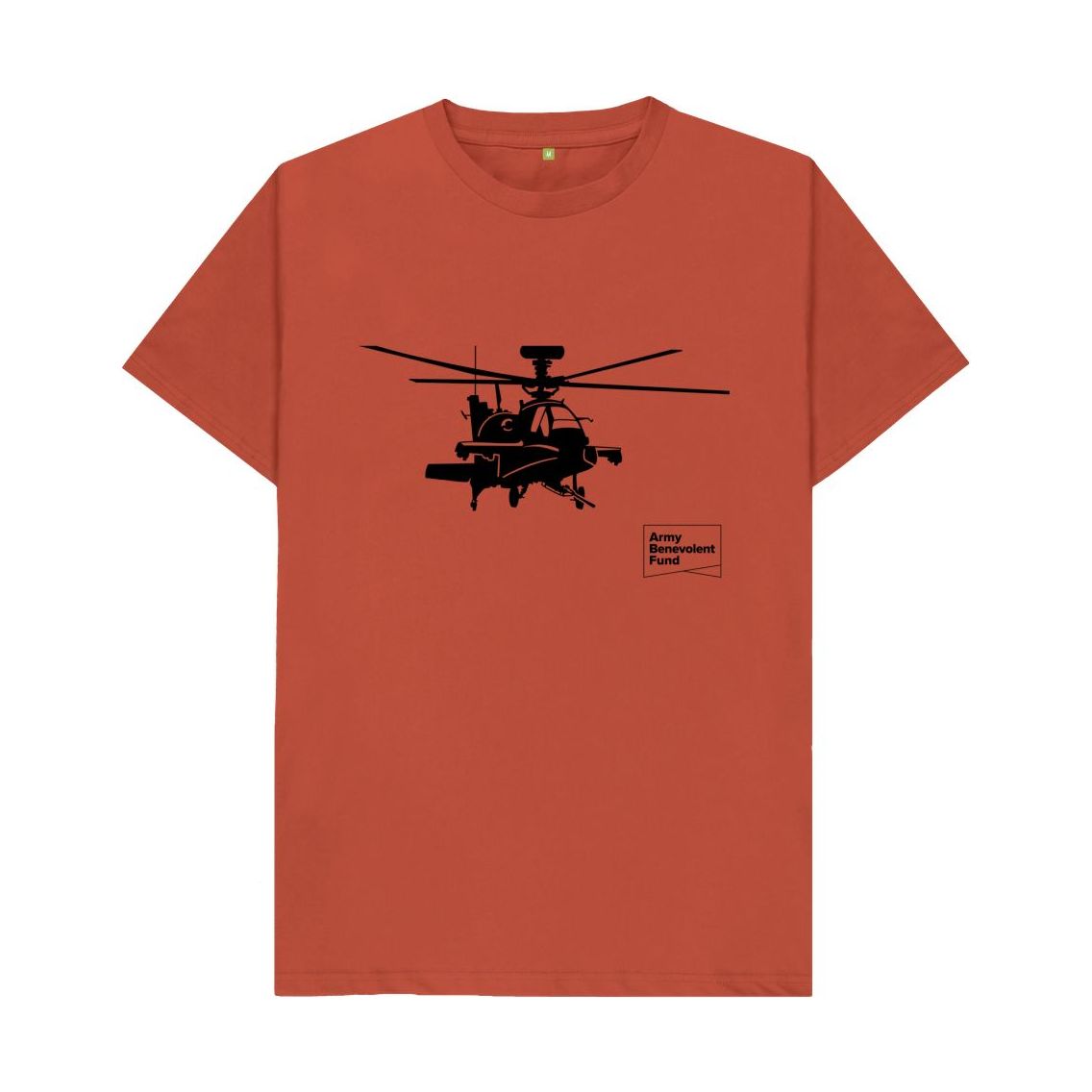 Rust Helicopter Silhouette T-shirt