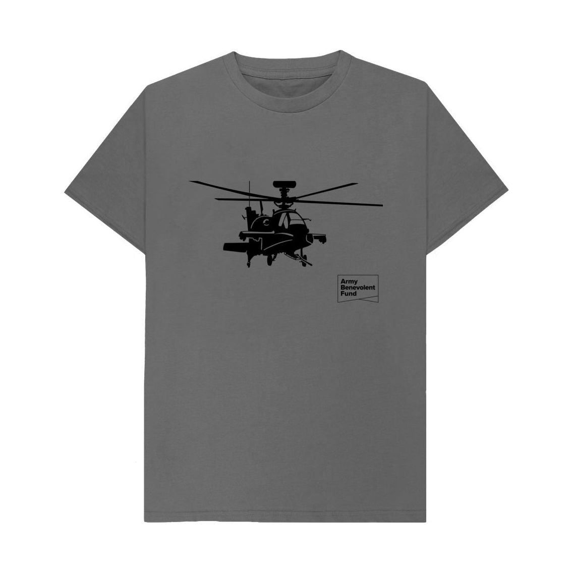 Slate Grey Helicopter Silhouette T-shirt