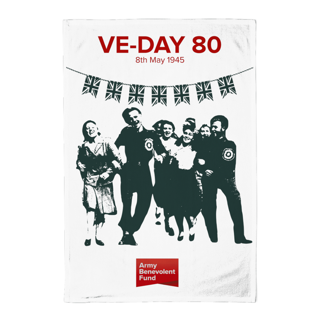 VE - Day 80 tea towel - Army Benevolent Fund