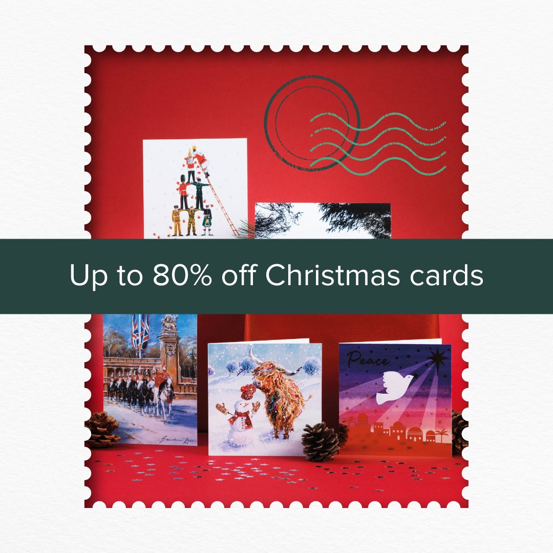 Up to 80% off Christmas cards