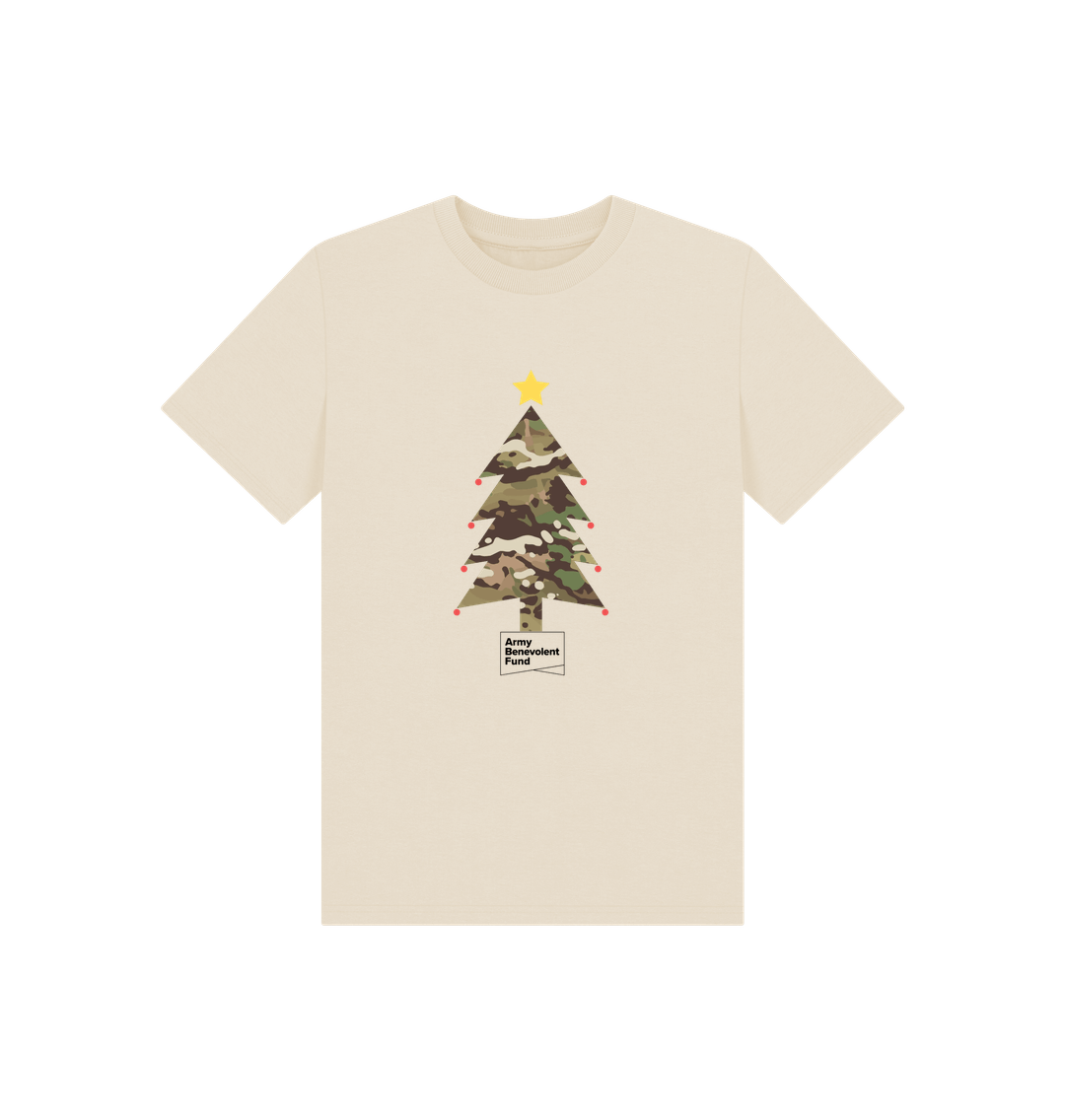 Oat Kids camouflage Christmas tree T-shirt