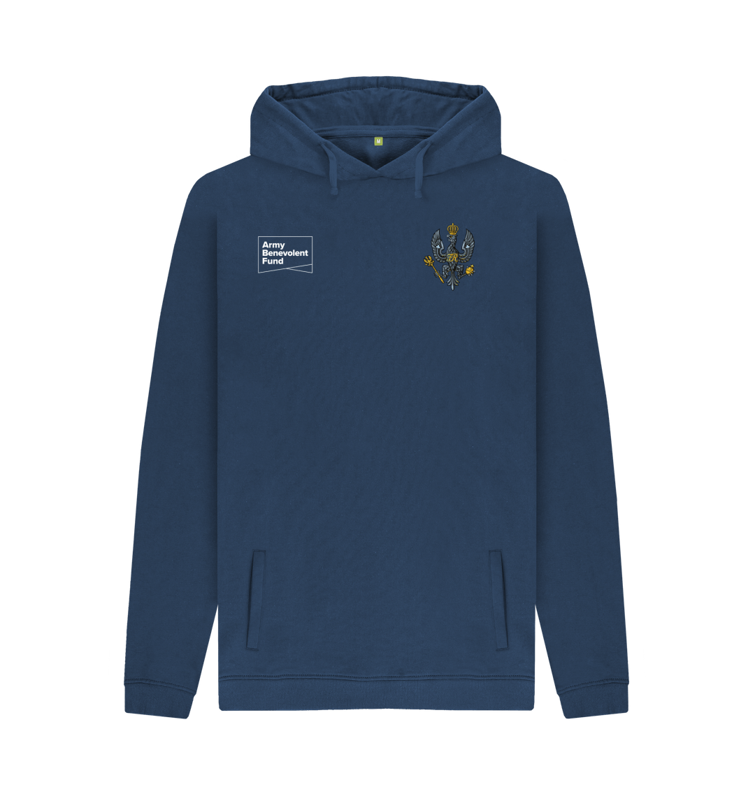 Navy Printed Hoody