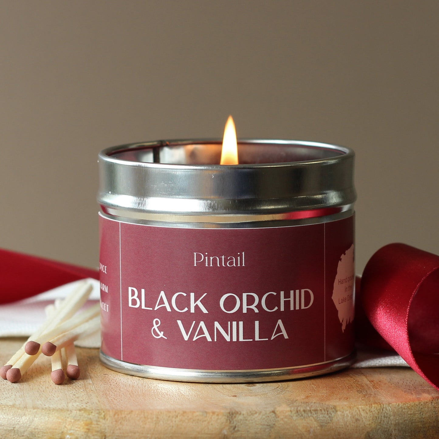 Black orchid and vanilla classic tin candle - Army Benevolent Fund