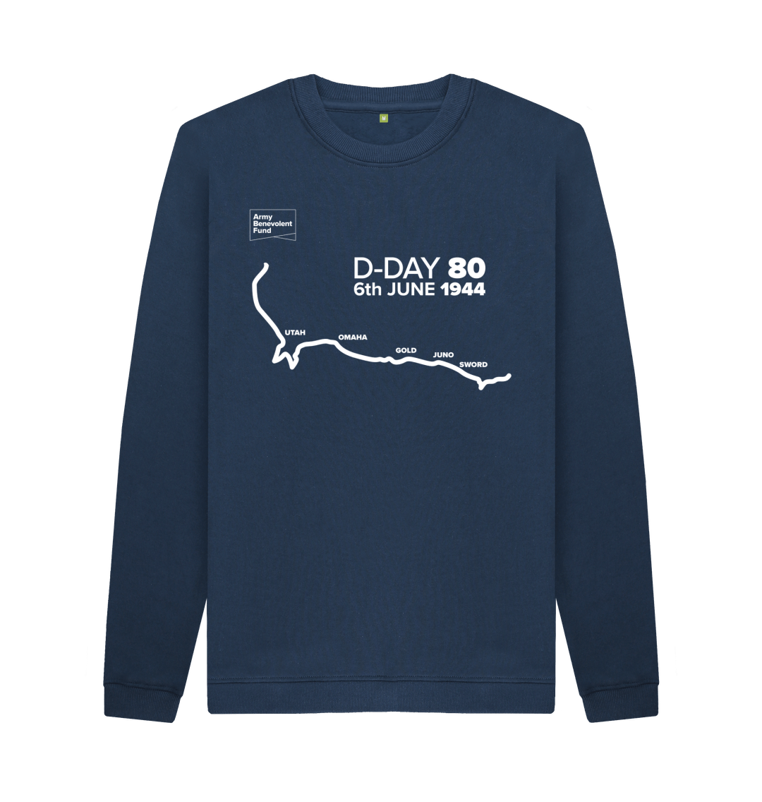 Navy Blue D-Day 80 map jumper