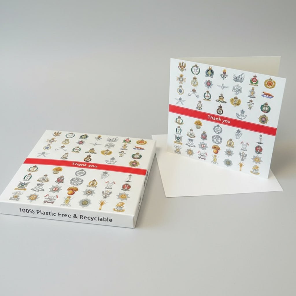 Cap Badge Thank You Cards - Army Benevolent Fund