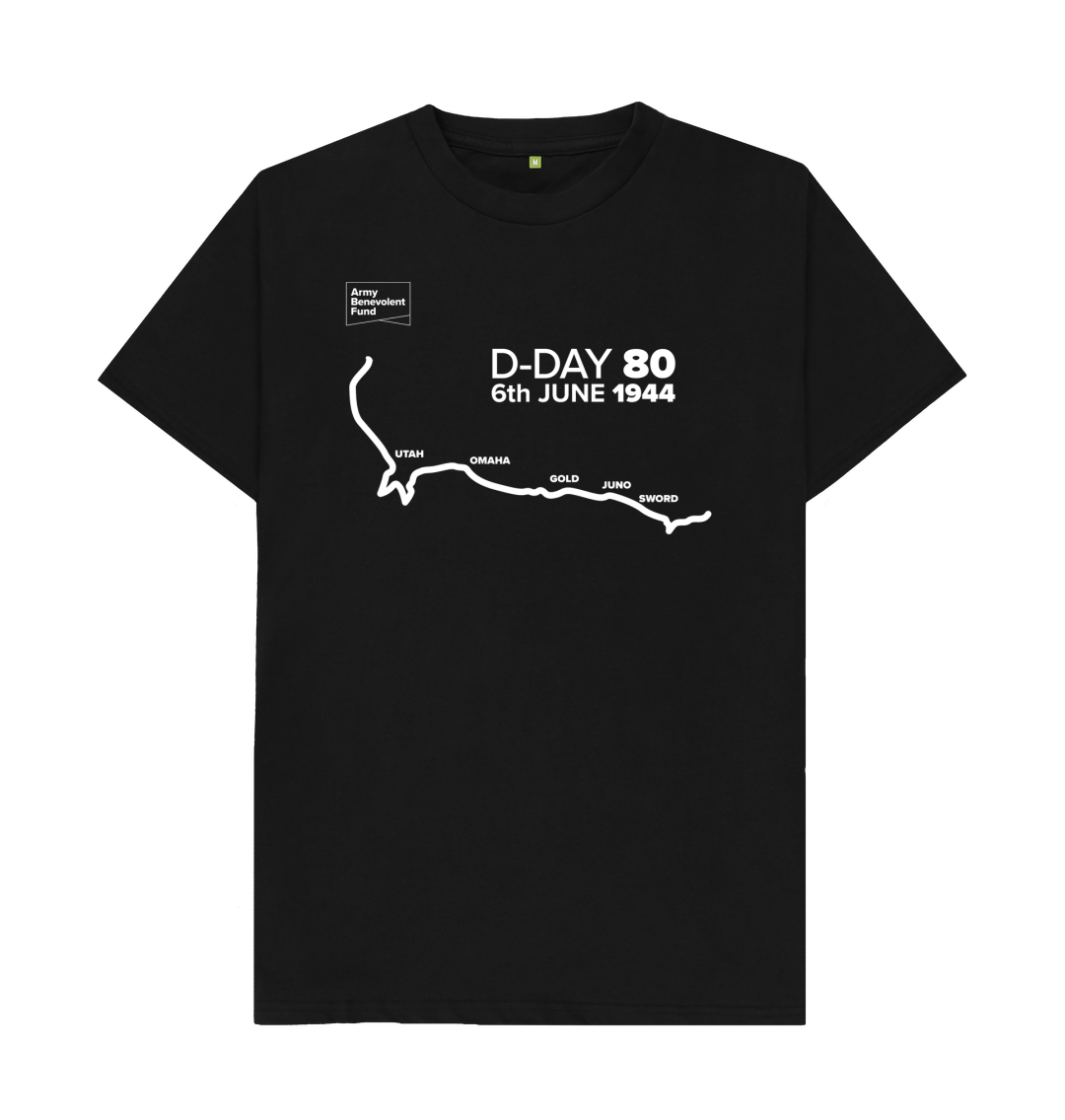 D-Day 80 map T-shirt - Army Benevolent Fund