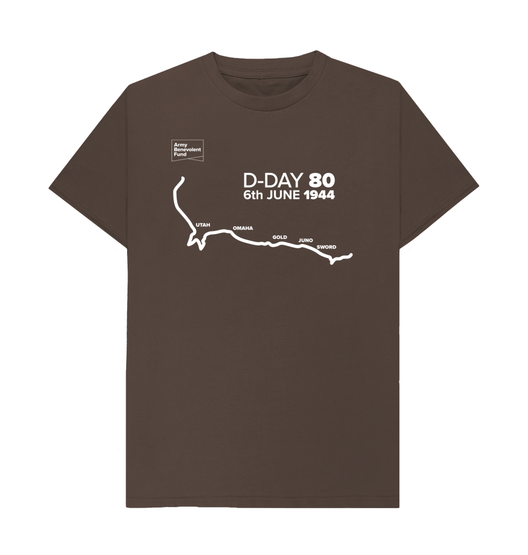 D-Day 80 map T-shirt - Army Benevolent Fund