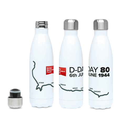 D-Day map water bottle - Army Benevolent Fund