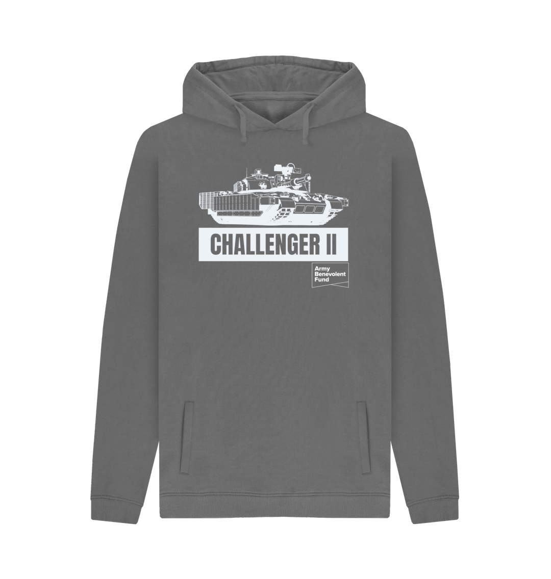 Slate Grey Printed Hoody