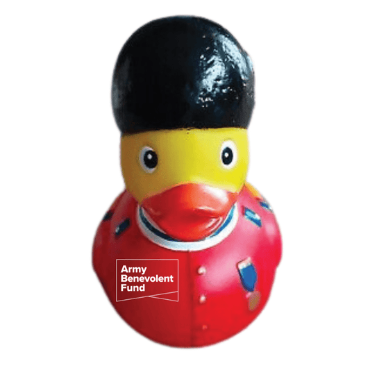 Guardsman rubber duck with ABF logo - Army Benevolent Fund