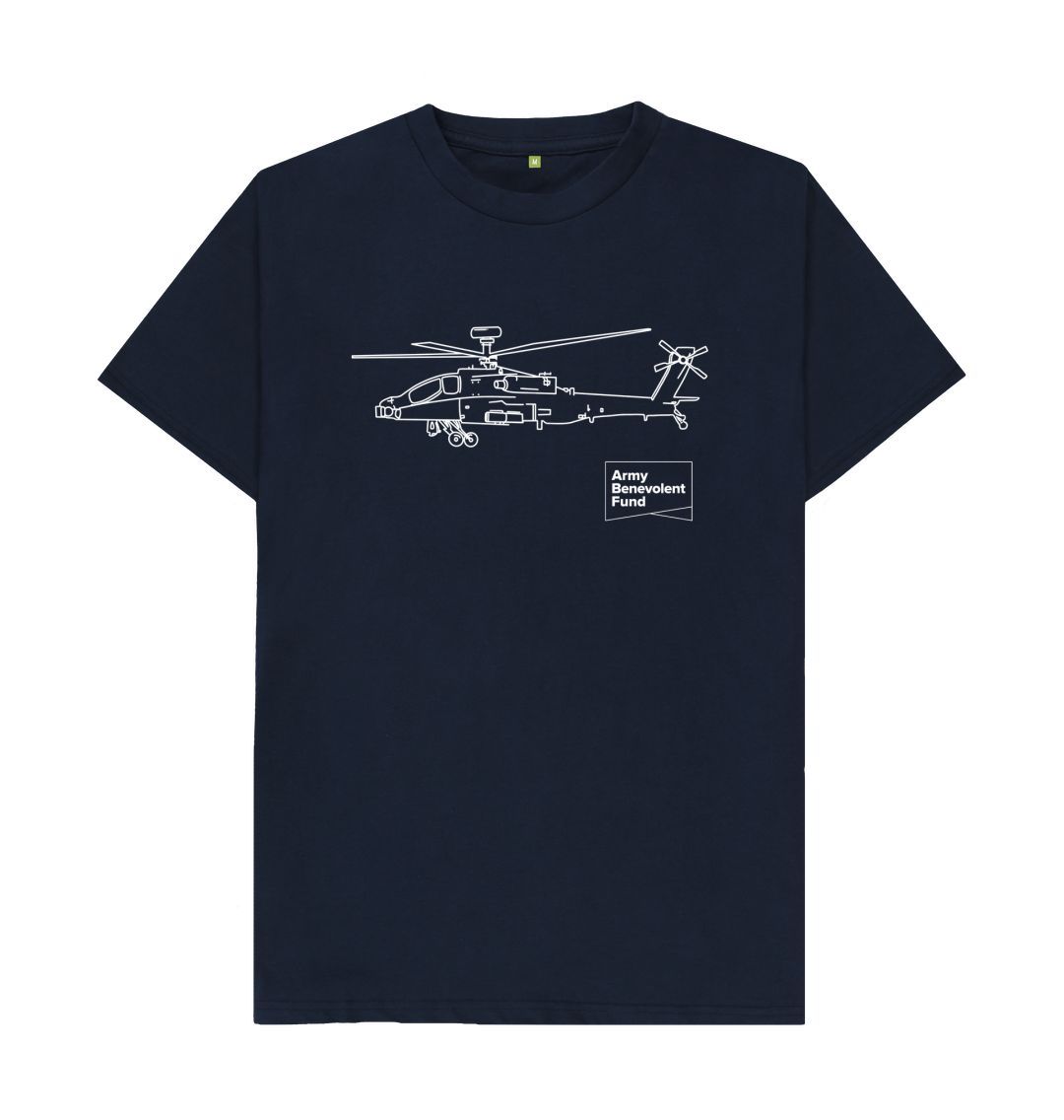 Navy Blue Helicopter Organic T-shirt
