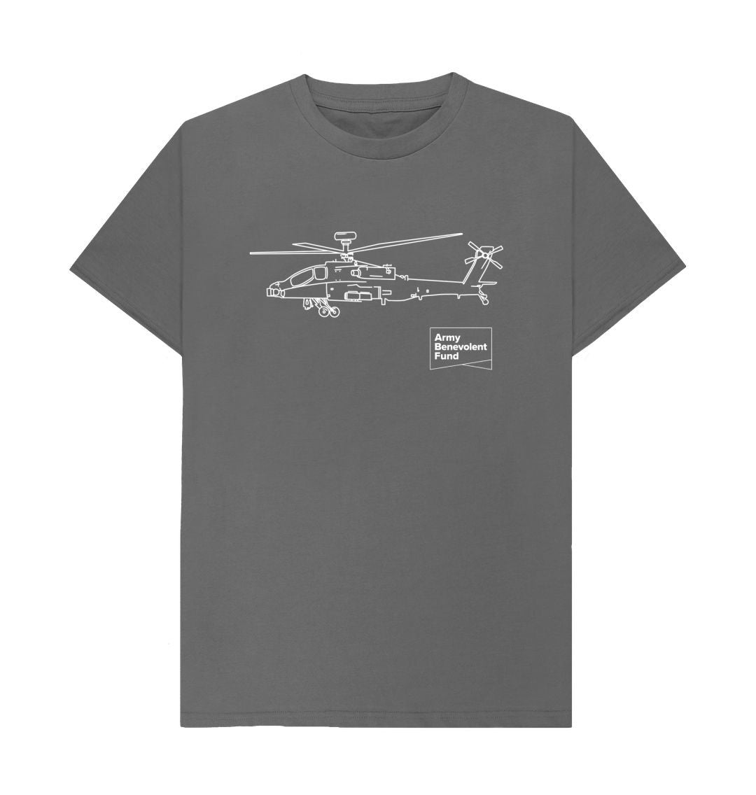Slate Grey Helicopter Organic T-shirt