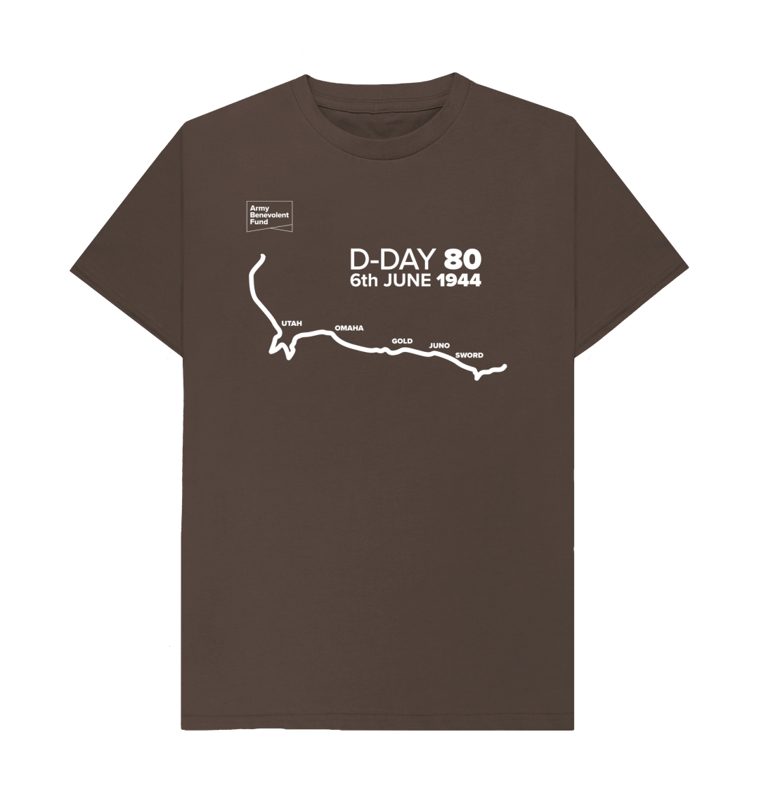 Chocolate D-Day 80 map T-shirt