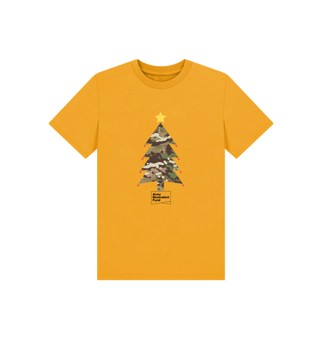 Kids camouflage Christmas tree T - shirt - Army Benevolent Fund