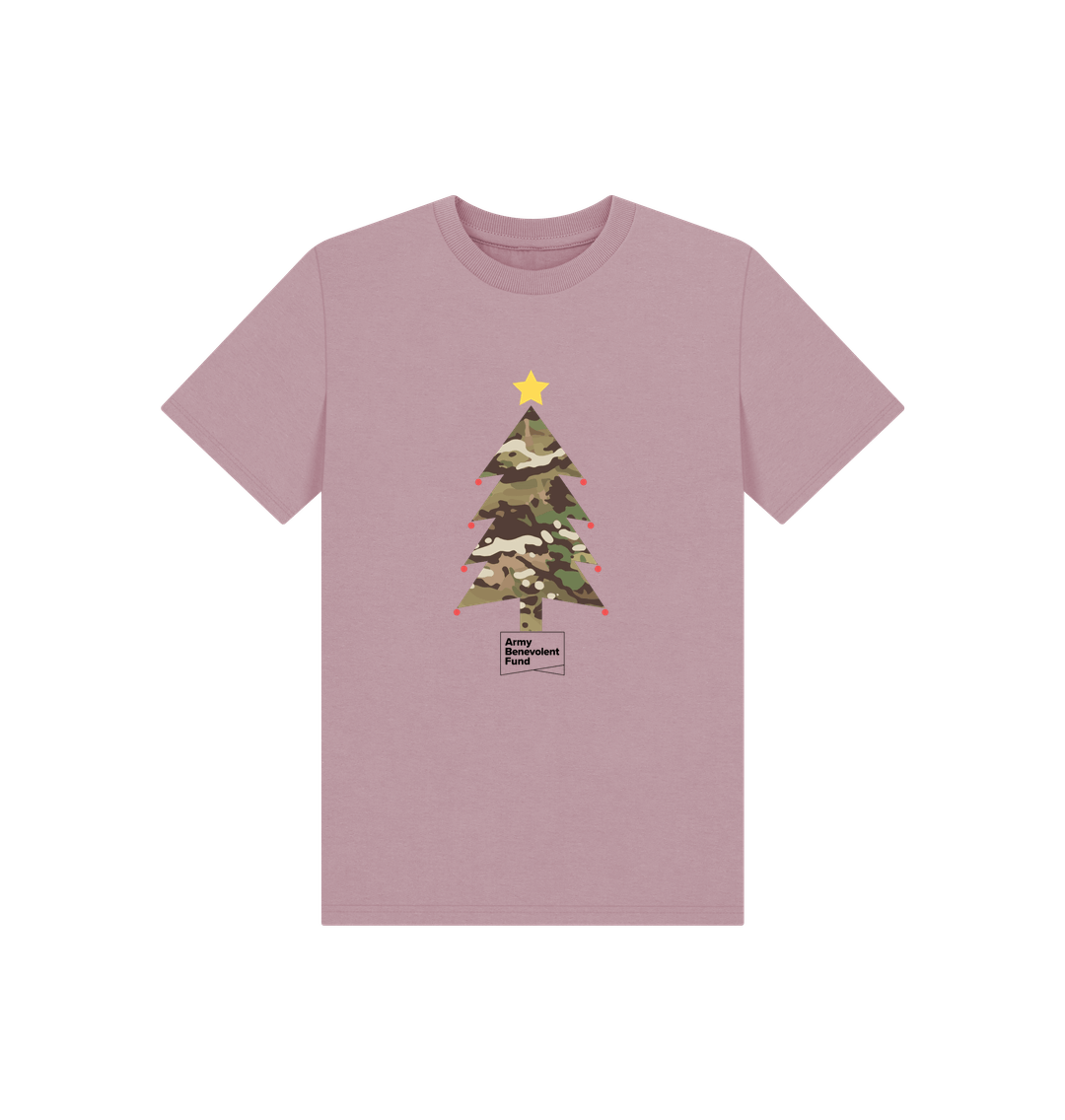 Kids camouflage Christmas tree T - shirt - Army Benevolent Fund