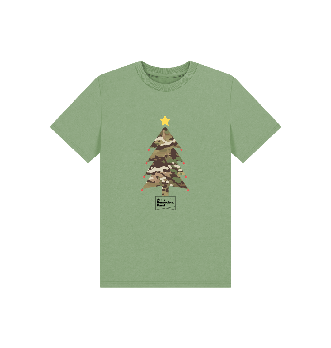 Kids camouflage Christmas tree T - shirt - Army Benevolent Fund