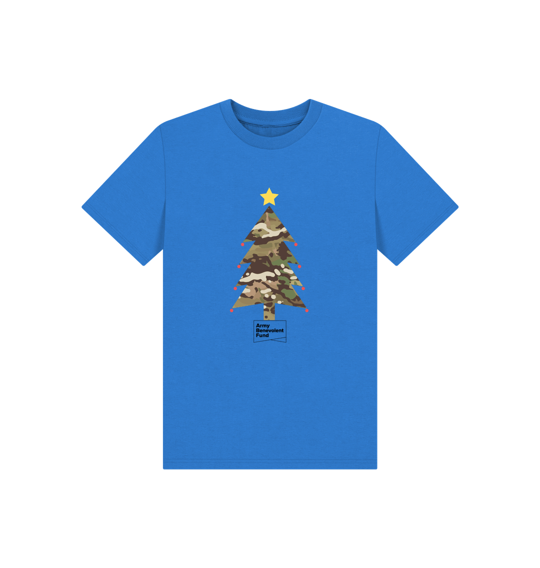 Kids camouflage Christmas tree T - shirt - Army Benevolent Fund