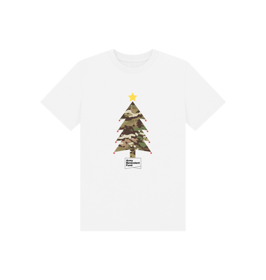 Kids camouflage Christmas tree T - shirt - Army Benevolent Fund