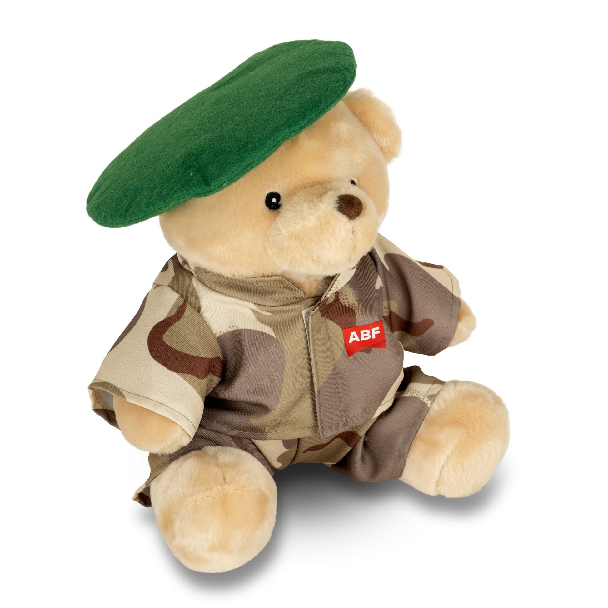 Large Army bear in camouflage and green beret - Army Benevolent Fund