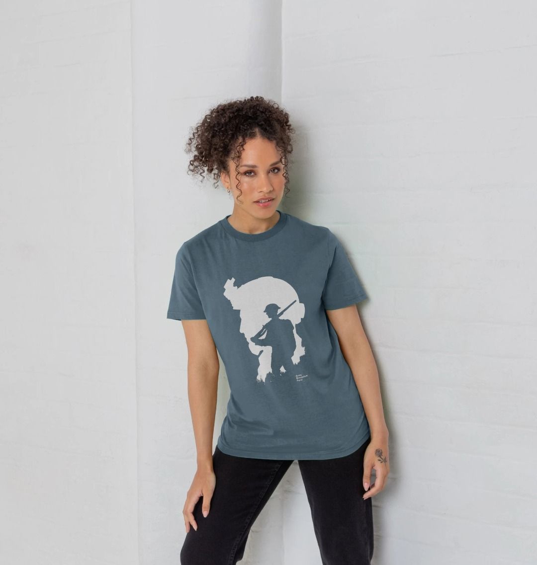 Soldier Silhouette Organic T-shirt. - Army Benevolent Fund