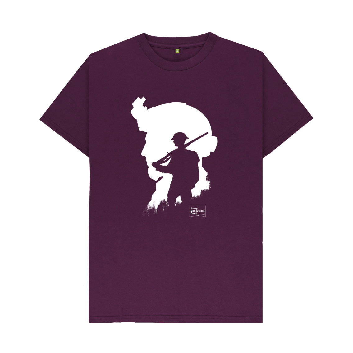 Soldier Silhouette Organic T-shirt. - Army Benevolent Fund