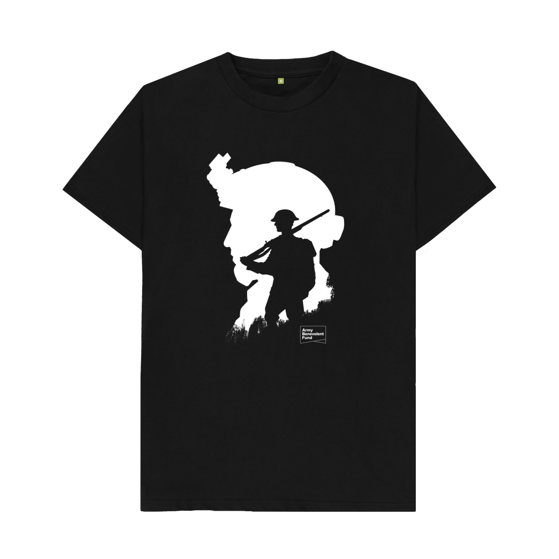 Soldier Silhouette Organic T-shirt. - Army Benevolent Fund