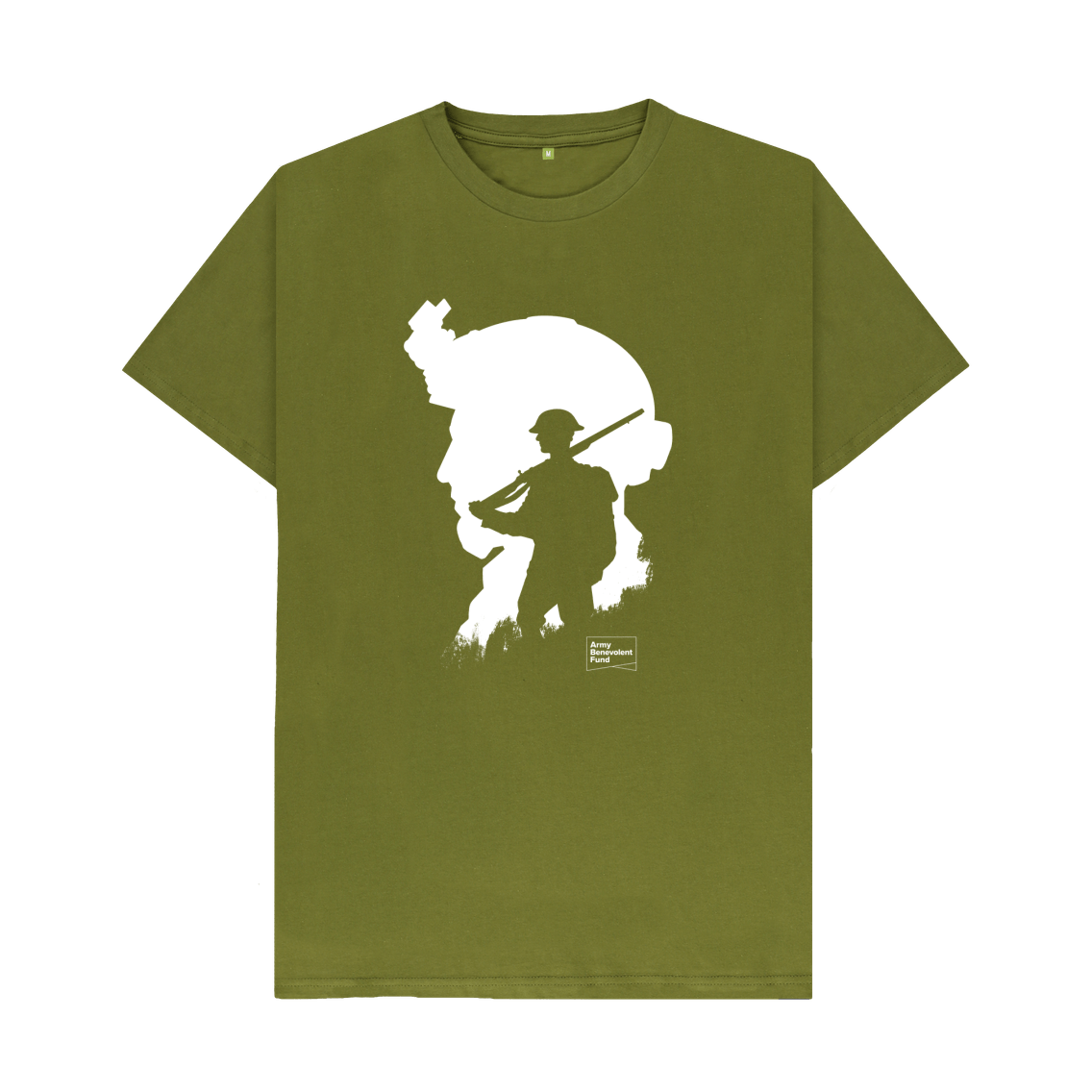 Soldier Silhouette Organic T-shirt. - Army Benevolent Fund