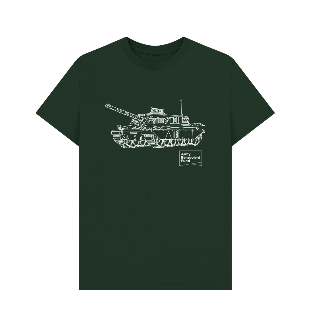 Tank Drawing Organic T-shirt - Army Benevolent Fund