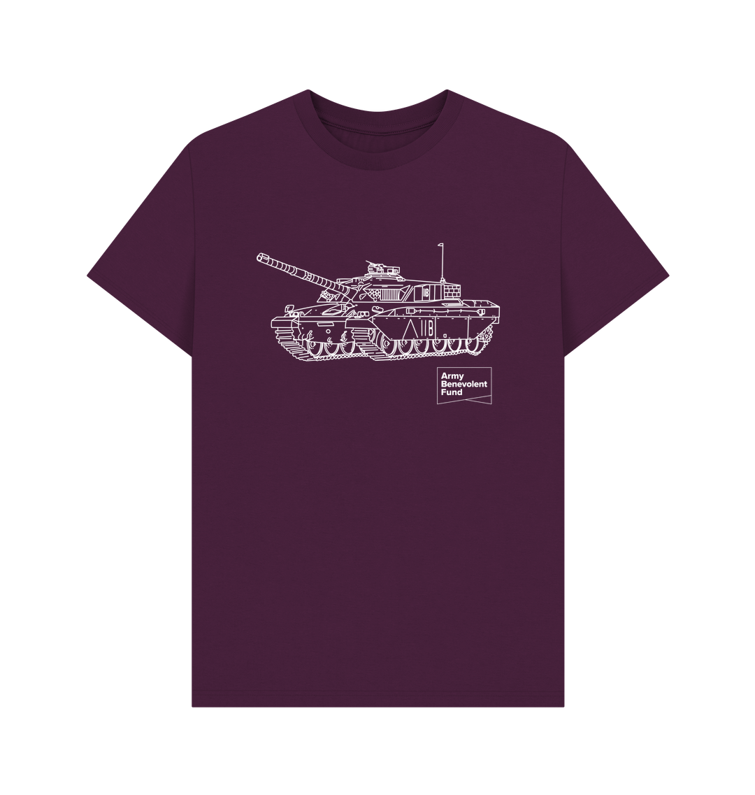 Tank Drawing Organic T-shirt - Army Benevolent Fund