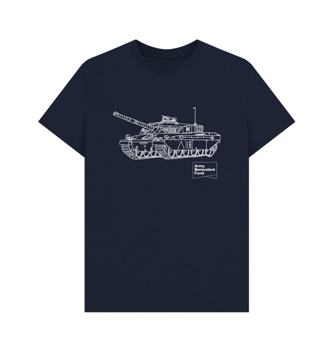 Tank Drawing Organic T-shirt - Army Benevolent Fund