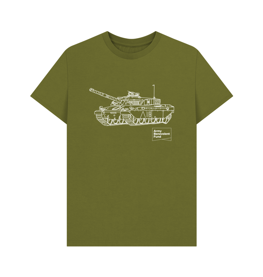 Tank Drawing Organic T-shirt - Army Benevolent Fund