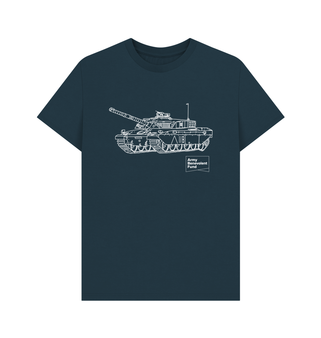 Tank Drawing Organic T-shirt - Army Benevolent Fund