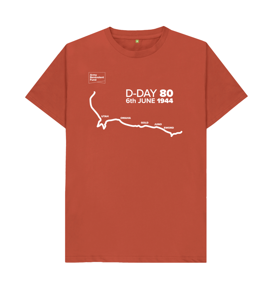 Rust D-Day 80 map T-shirt
