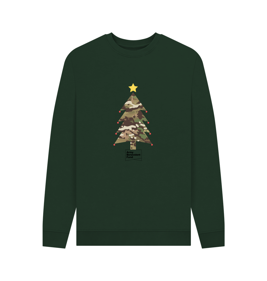 Unisex camouflage Christmas tree jumper - Army Benevolent Fund