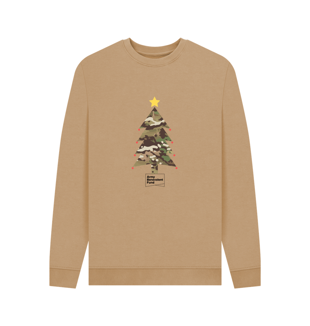 Unisex camouflage Christmas tree jumper - Army Benevolent Fund