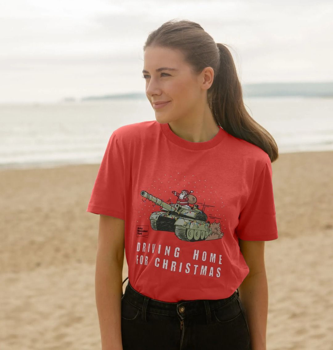 Unisex "Driving home for Christmas" T-shirt - Army Benevolent Fund