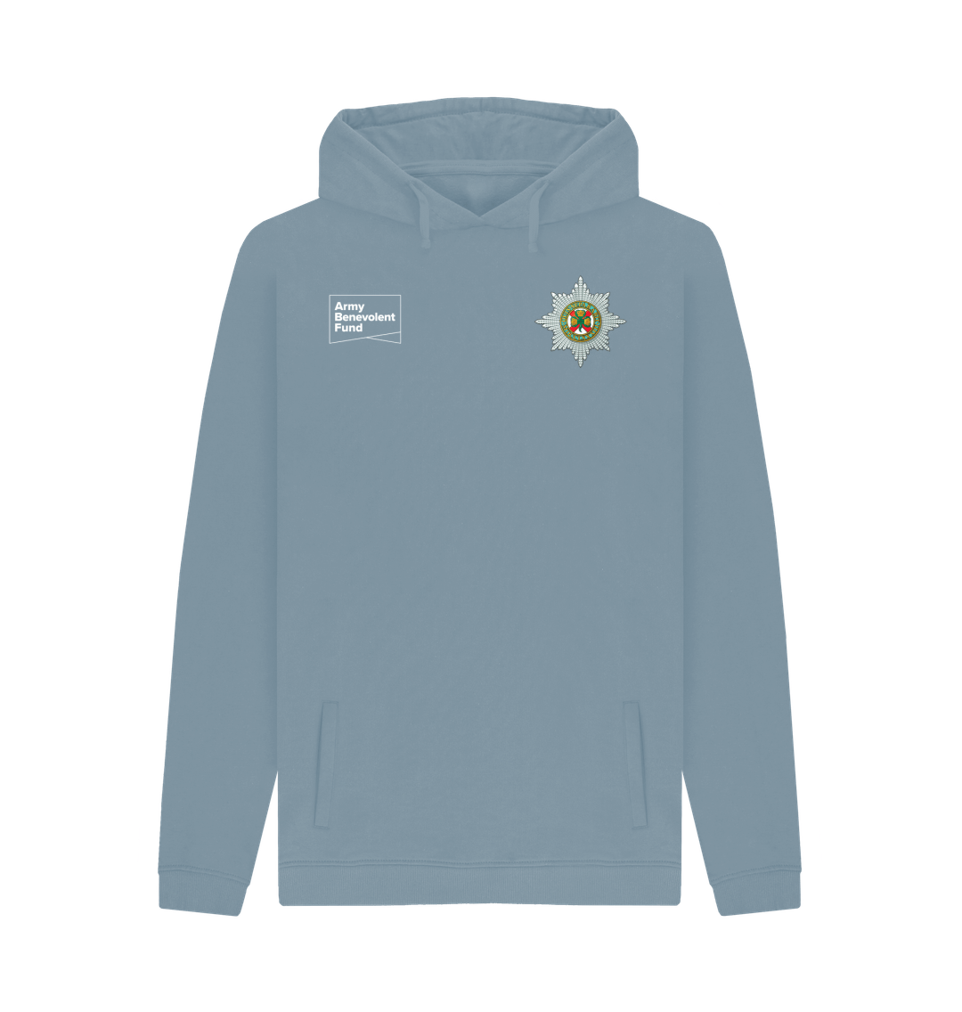 Stone Blue Printed Hoody