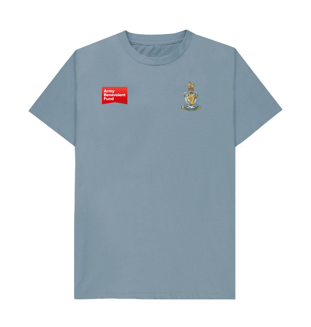 Stone Blue The Queen's Royal Hussars Unisex T-shirt