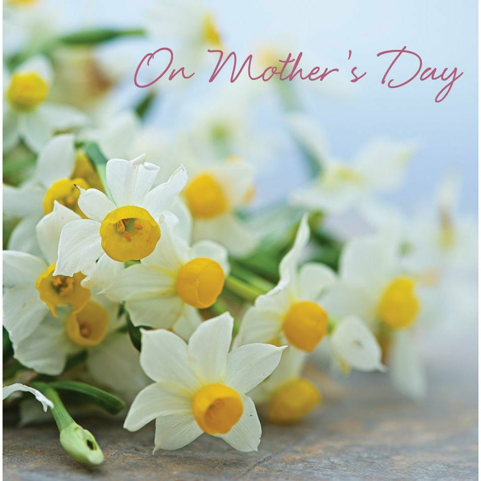 'ON MOTHER'S DAY' Daffodils Card Cards ABF The Soldiers' Charity Shop  (6341584158911)