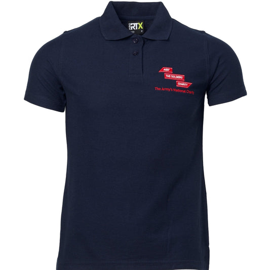Embroidered Polo Shirt Navy Polo Shirt ABF The Soldiers' Charity Shop Small 