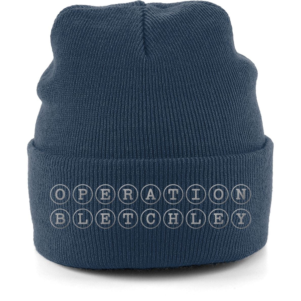 Operation Bletchley Cuffed Beanie Hat - NEW Hats & Caps ABF The Soldiers' Charity Shop French Navy 