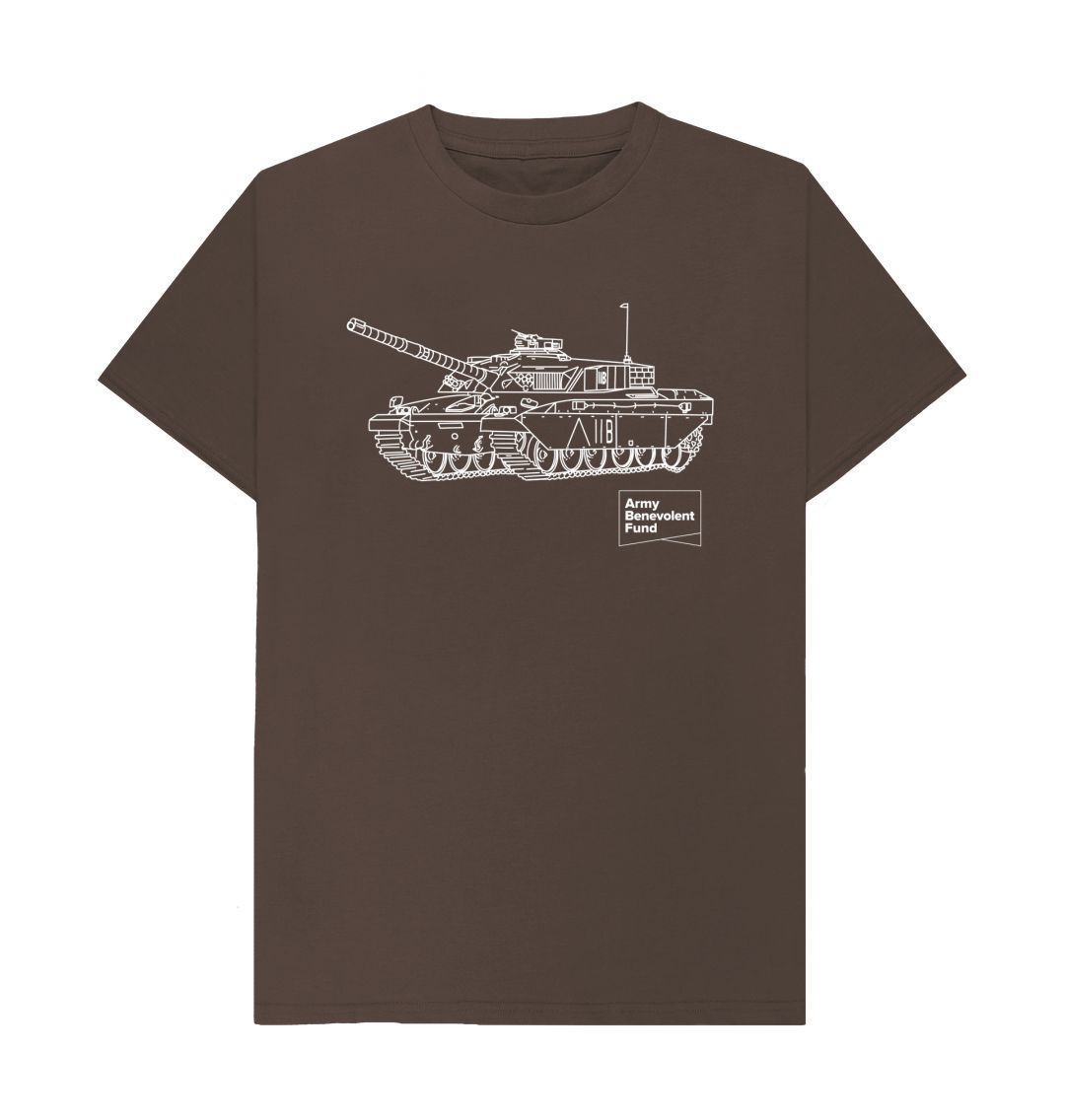 Tank Drawing Organic T-shirt - Army Benevolent Fund