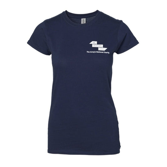 Women's Fit T-shirt Navy Clothing ABF The Soldiers' Charity On-line Store 